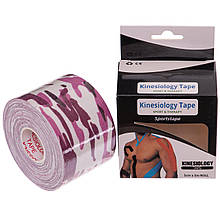 Кінезіотейп BC-0474-5 Kinesio tape еластичний пластир у рулоні pink