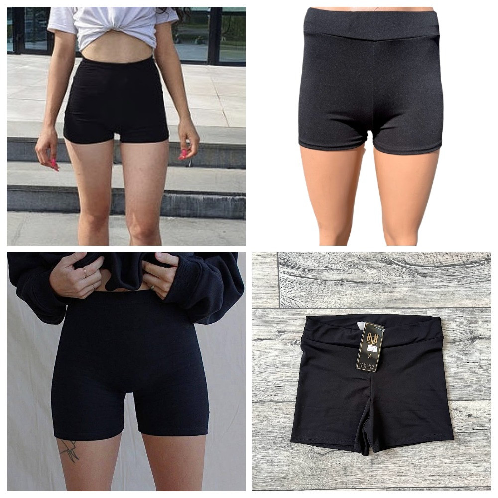 Жіночі шорти велосипедки чорні, р.46, фото 1