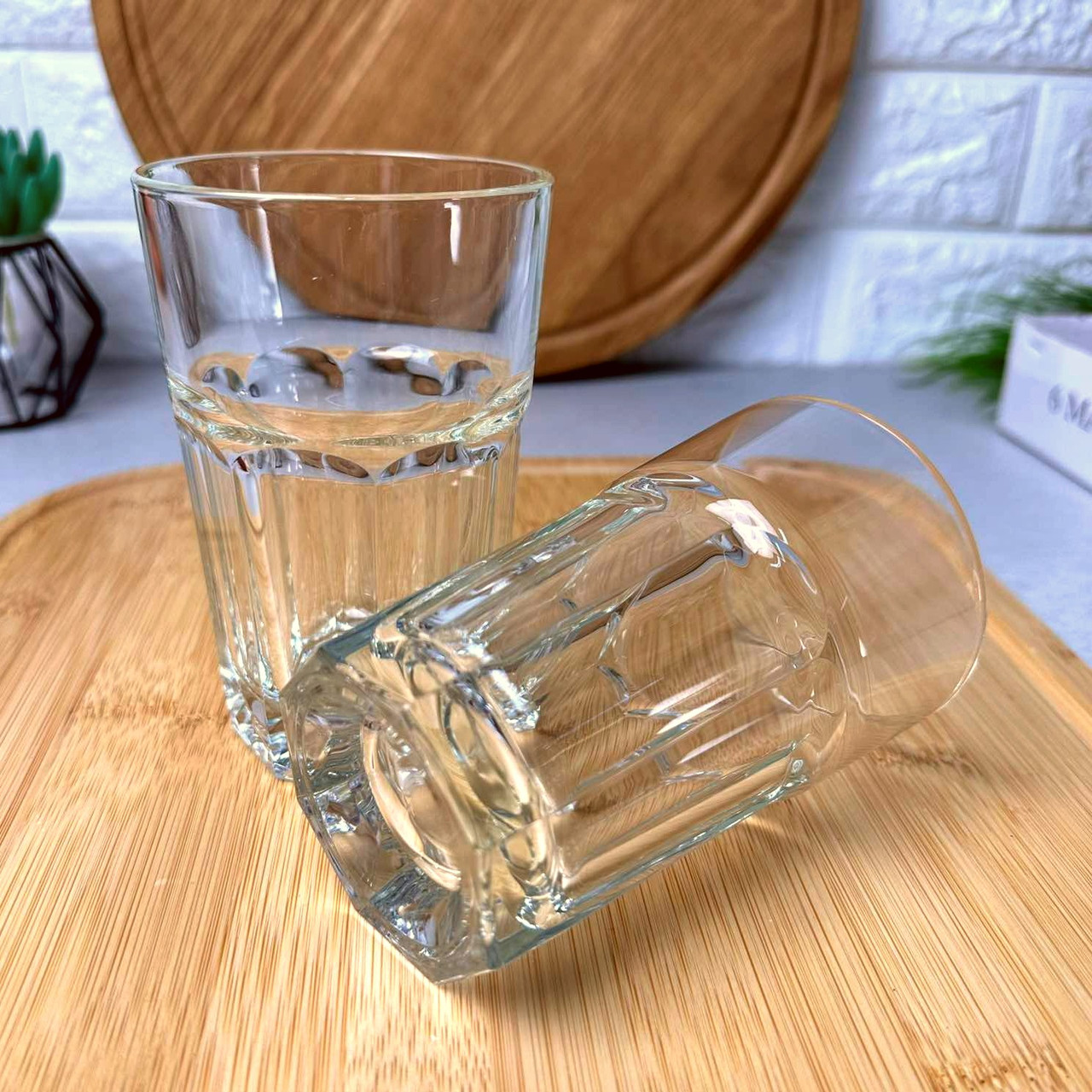 Склянки високі скляні з гранями 270мл 6 шт Марокко Uniglass, фото 1