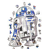 Середній Фігурний Дерев'яний Пазл R2D2 L, фото 2