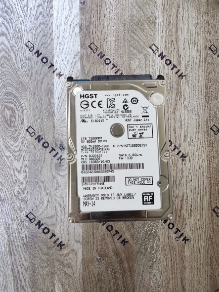 Жорсткий диск HGST Travelstar 1TB 7.2K 32MB SATA 2.5" (HTS721010A9E630, 6PHE544E) Б/В