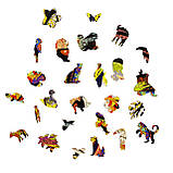 Середній Фігурний Дерев'яний Пазл Woods Story Тигр (Володар Джунглів) L, фото 5