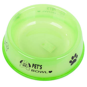 Пластикова миска для собак і кішок для годування водою 0,8 л