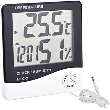 Цифровий РК-термометр. зовнішня дата сигналізації