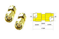 Переходник для FPV и радиооборудования (SMA M - SMA M прямой) (HM)