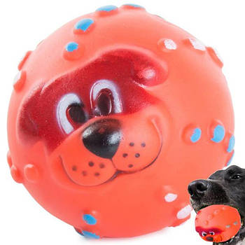 Іграшка для собак, що пищить, прорізувач м'яч, колір гума