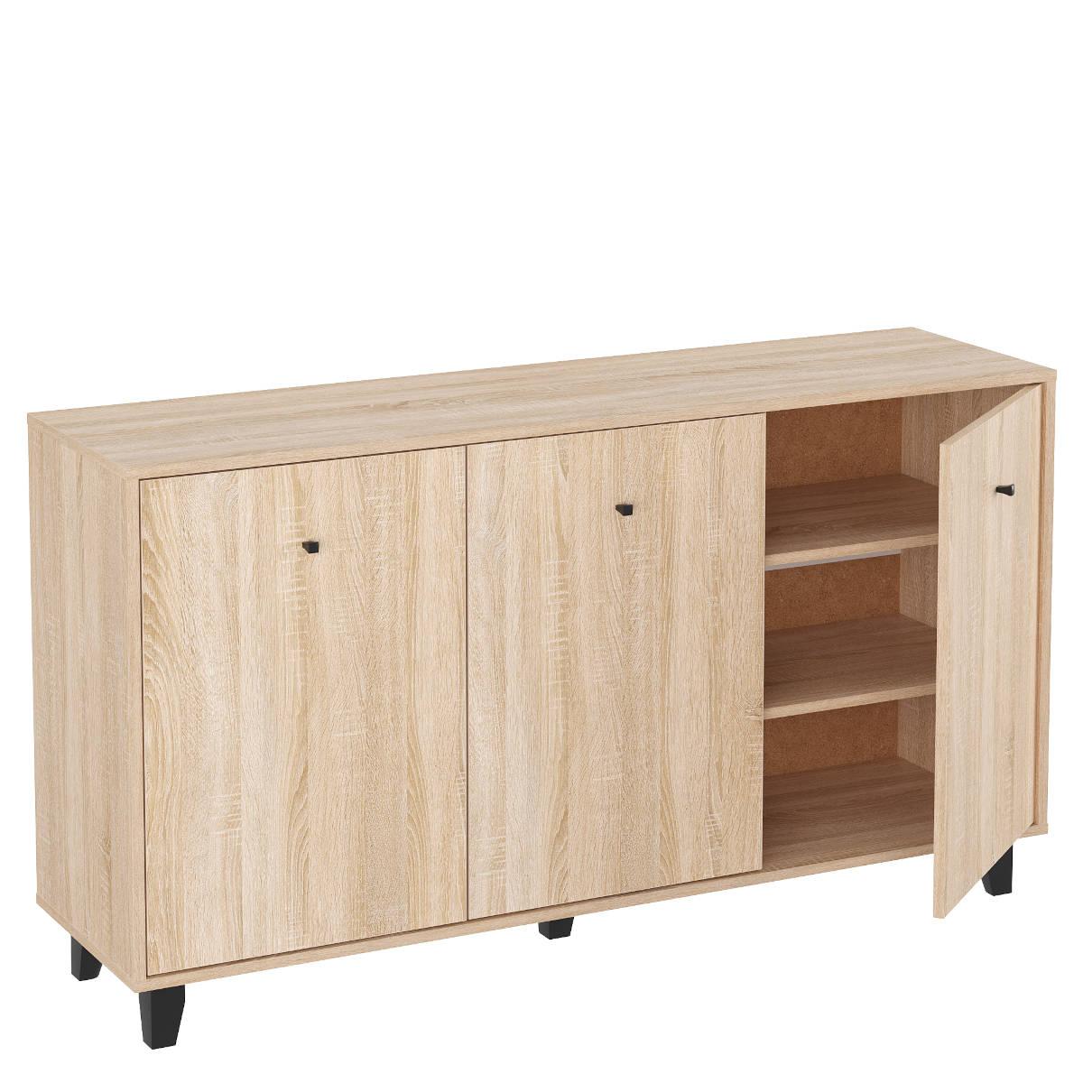 Місткий комод для речей 30 дуб сонома Компаніт 148х40х82 см