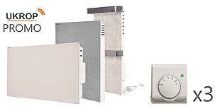 Набір опалення 1 к. квартири Ukrop-v 1kv 1800W