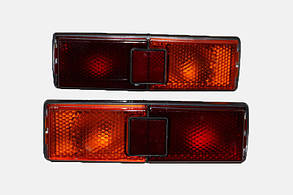 Ліхтар задній 21011 чорний корпус жовт/червоний (к-т 2 шт.) 2101, 2102