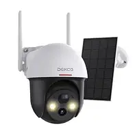 Без комплекта DEKCO DC9L WiFi Зовнішня камера відеоспостереження, що обертається, з сонячним куполом