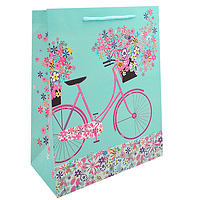 У нас: Пакет подарунковий паперовий Stenson ST01629-XXL Sweet bicycle 51x72x18см EVO