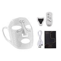 Электронная маска для лица, массажное устройство для зарядки, мягкая гелевая маска для лица
