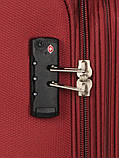 Валіза мала S тканина червона 55х39х24(+5)см/44л/3.2кг/Worldline 620, фото 9