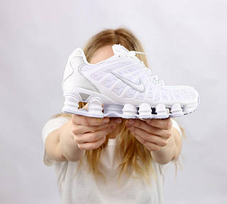 Чоловічі Кросівки Nike Shox TL White Grey 40-41-42-43-44