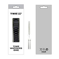 Ремінець для Samsung Galaxy Watch 6 Classic 43/47 mm металевий Чорний, фото 2