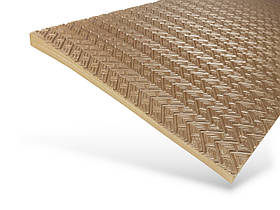 Косяк із мікропори рифлений для підошви 90 см*30 см*11/20 мм бежевий (3118)