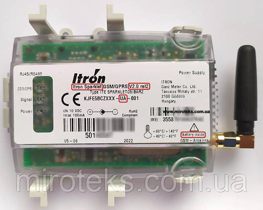 GSM GPRS модем Sparklet для лічильників ACE 6000, SL 7000. Ціна ☎044-33-44-274 📧 miroteks.info@gmail.com, фото 2