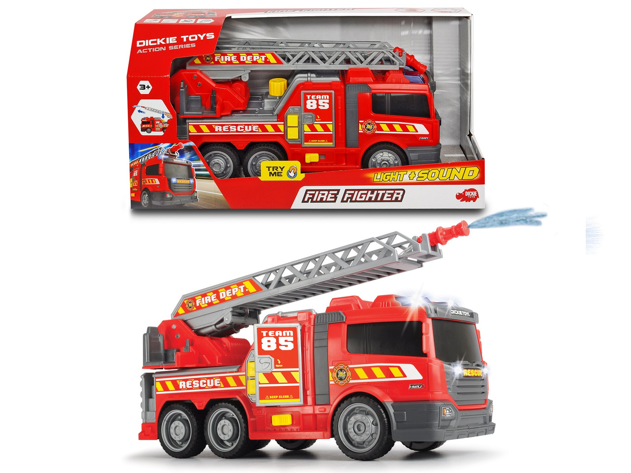 Пожежна машина Dickie Toys водомет зі світлом і звуком (3308371)