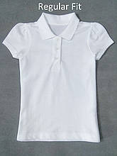 Поло для дівчинки George Regular Fit біле, 4-5р (104-110см)
