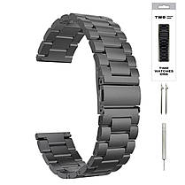 Ремінець для Samsung Galaxy Watch 6 Classic 43/47 mm металевий Чорний, фото 3