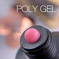 Полигель Saga Poly Gel Pink розовый 30 мл