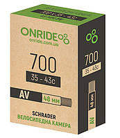 Велокамера 700x35/43С Schrader AV 48мм OnRide 6100455