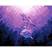 Картина за номерами Дельфіни розміром 40х50 см (DY204) melmil