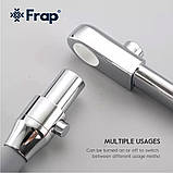 Змішувач для кухні на дві води Frap F4374, сірий/хром, фото 4