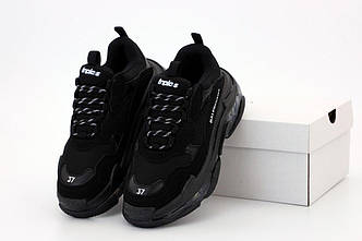 Жіночі Кросівки Balenciaga Triple-S Black 38-39-40