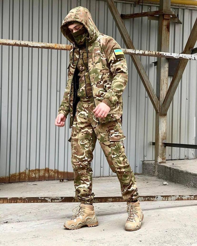 Тактичний літній бойовий мультикам костюм для ЗСК військовий демісезонний комплект куртка + штани ВСУ літо