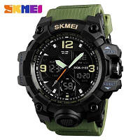 Часы наручные мужские Skmei 1155 Black-Military, 1080-0743