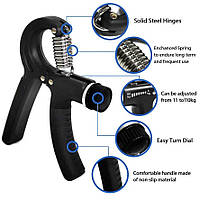 Экспандер кистевой 60 кг, экспандер кистевой регулируемый