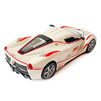 Машинка дитяча АвтоЕксперт металопластик, біла, LaFerrari світло, звук, іннерція, відчин. двері, баг., капот 15*6*4см (23603), фото 3