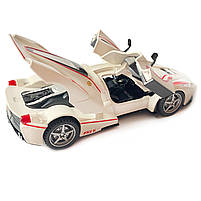 Машинка дитяча АвтоЕксперт металопластик, біла, LaFerrari світло, звук, іннерція, відчин. двері, баг., капот 15*6*4см (23603), фото 6