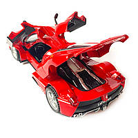 Машинка дитяча АвтоЕксперт металопластик, червона, LaFerrari світло, звук, іннерція, відчин. двері, баг., капот 15*6*4см (23603), фото 7