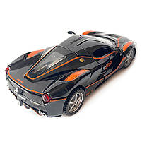 Машинка дитяча АвтоЕксперт металопластик, чорна глянець, LaFerrari світло, звук, іннерція, відчин. двері, баг., капот 15*6*4см, фото 4