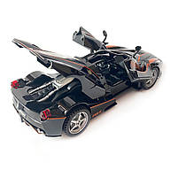 Машинка дитяча АвтоЕксперт металопластик, чорна глянець, LaFerrari світло, звук, іннерція, відчин. двері, баг., капот 15*6*4см, фото 8