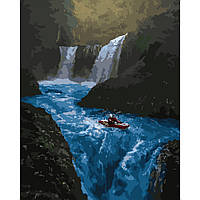 Картина за номерами Купання в гірській річці розміром 40х50 см (GS290) melmil