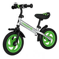 Дитячий біговел BALANCE BabyTilly Tornado T-21255/3 Green 12 дюймів, Vse-detyam