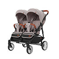 Коляска универсальная CARRELLO Connect CRL-5502/1 Cotton Beige для двойни, World-of-Toys