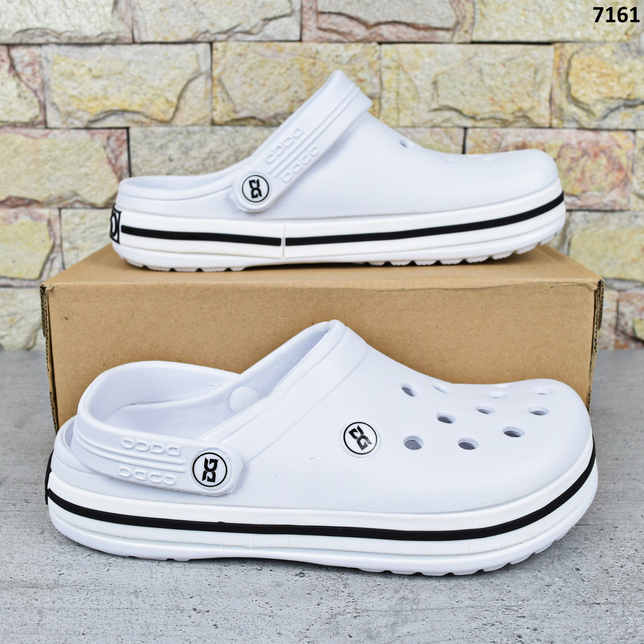 Купить Сабо кроксы женские белые Dago Stylе, цена 349 ₴ — Prom.ua (ID ...