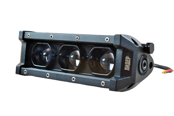 Світлодіодна балка led q-36 3діод (15 см) чітка світлотінева межа ближнє світло + дальнє світло надяскравого, фото 1