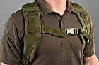 Рюкзак тактичний 2Е, 45L, Laser Cut, зелений, фото 5