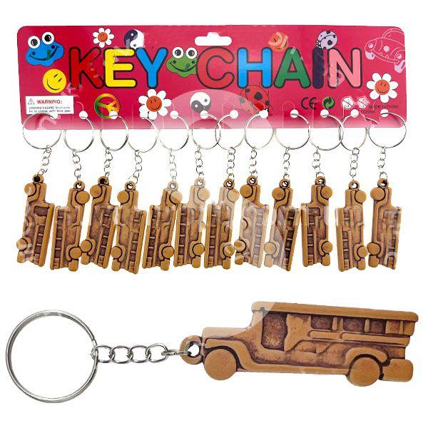 Брелок костяний Автобус 12 шт, фото 1