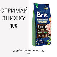 Brit (Брит) Premium Junior XL корм для цуценят і молодих собак гігантських порід, 15 кг