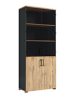 Пенал Jurian 4 двері зі склом ТМ Міро-Марк
