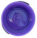 Відро пластикове 12 літрів харчове з кришкою лаванда Ø 30 см h=25.5 см (ПолімерАгро), фото 3