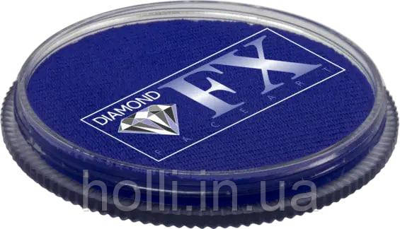 Синій аквагрим для обличчя Diamond FX, Синій грим для обличчя й тіла, підходить для дітей, 30 грамів