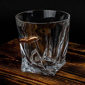 Кришталева склянка з кулею 250 мл. Куля в келиху для віскі.