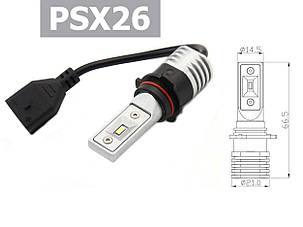 Світлодіодні LED лед лампи BAXSTER SE Plus цоколь PSX26 P13, світло 6000К, компактні без радіатора, фото 1